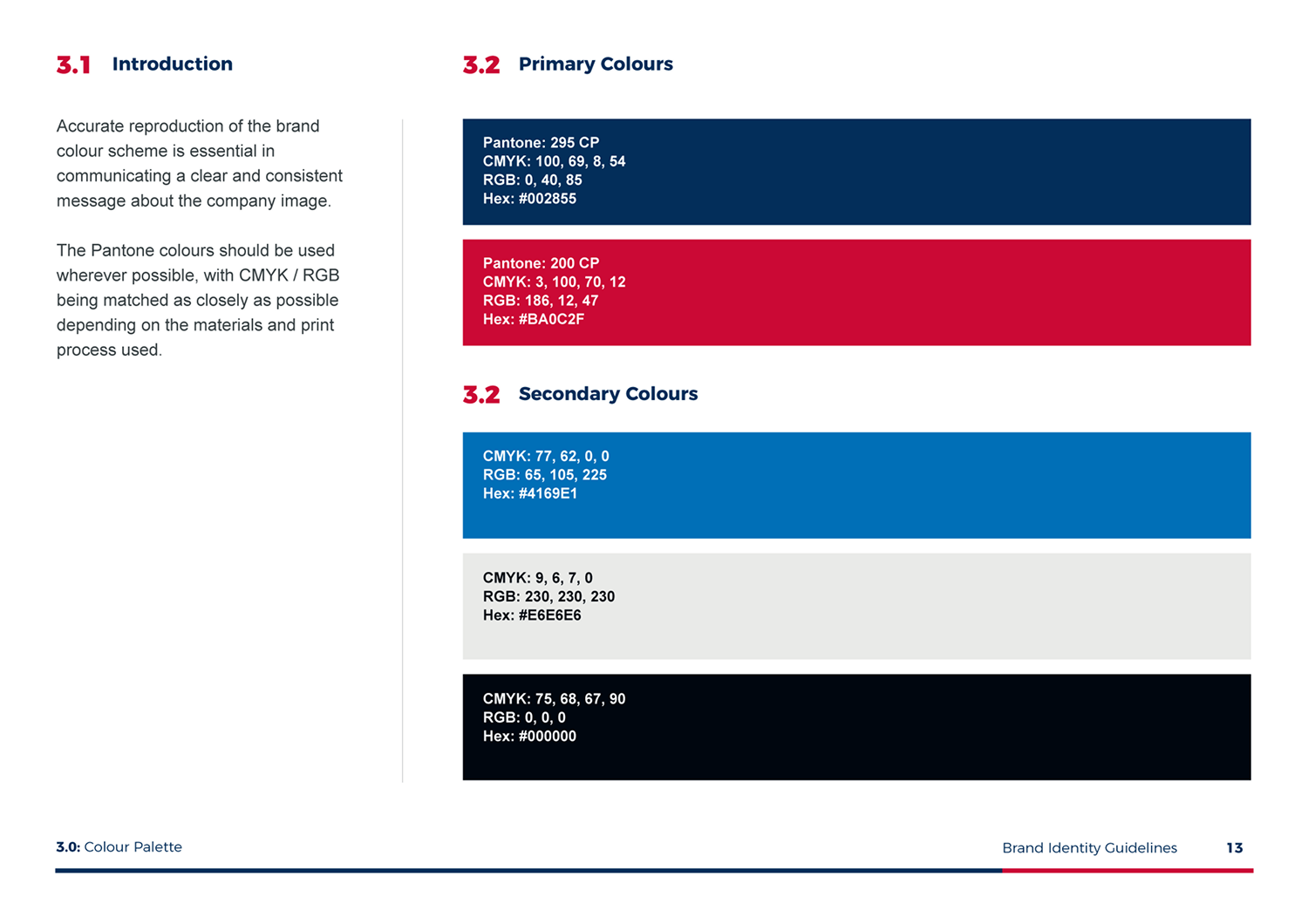 CG Brand guidelines colours