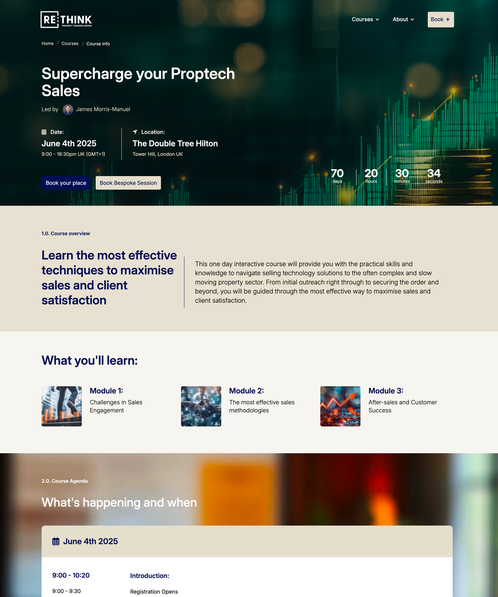 Rethink High fidelity Website concepts