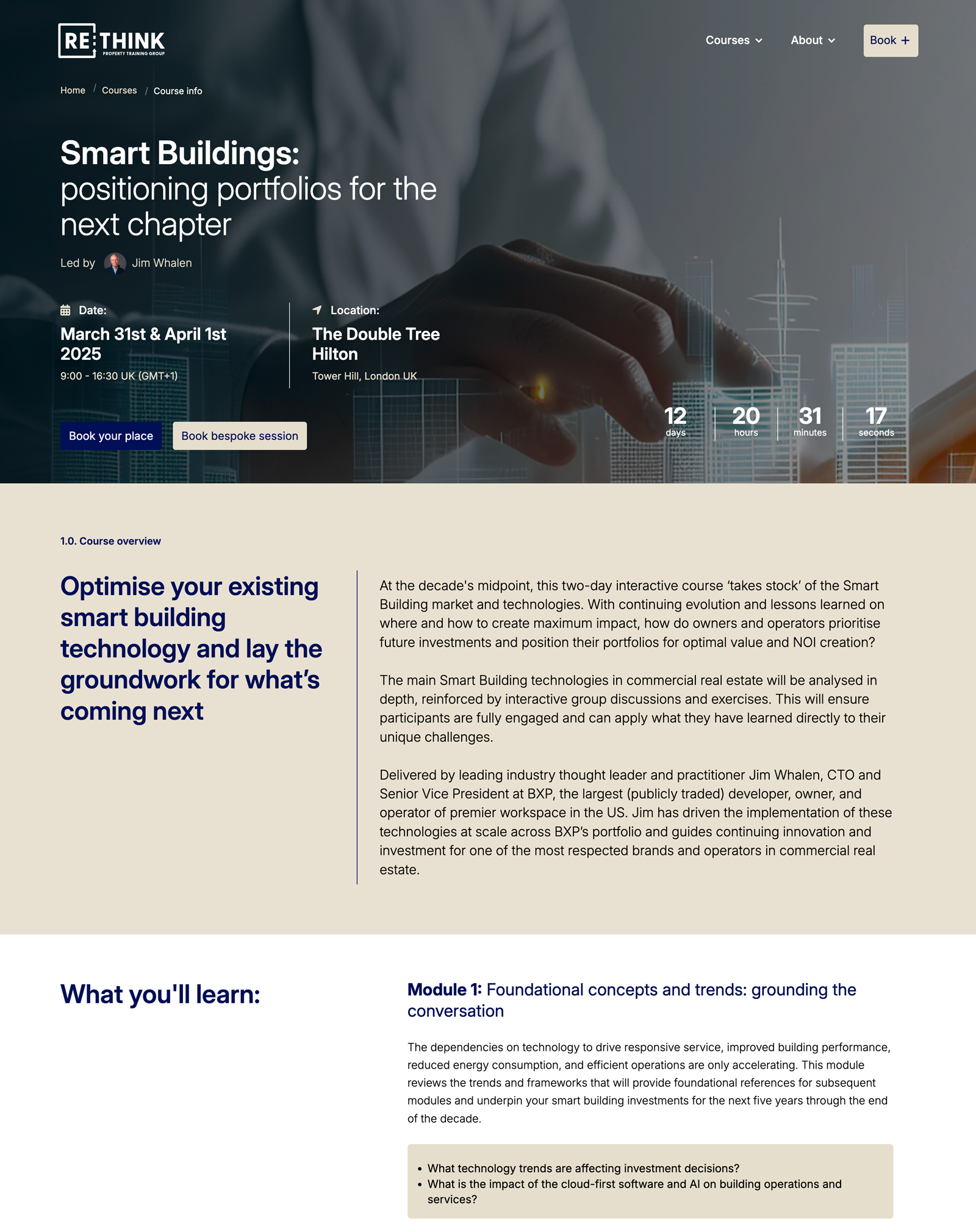 Rethink High fidelity Website concepts